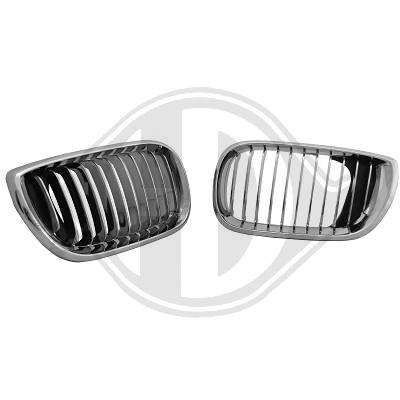 -GRILE RADIATOR BMW E46 FUNDAL CROM -COD 1215140